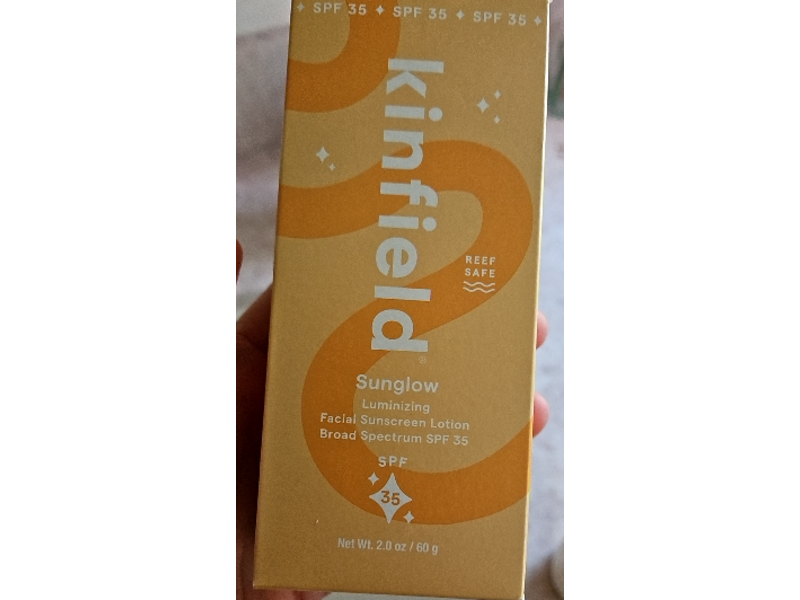 Kinfield Sunglow Luminizing Facial Sunscreen Lotion, SPF 35, 2.0 oz/60 g