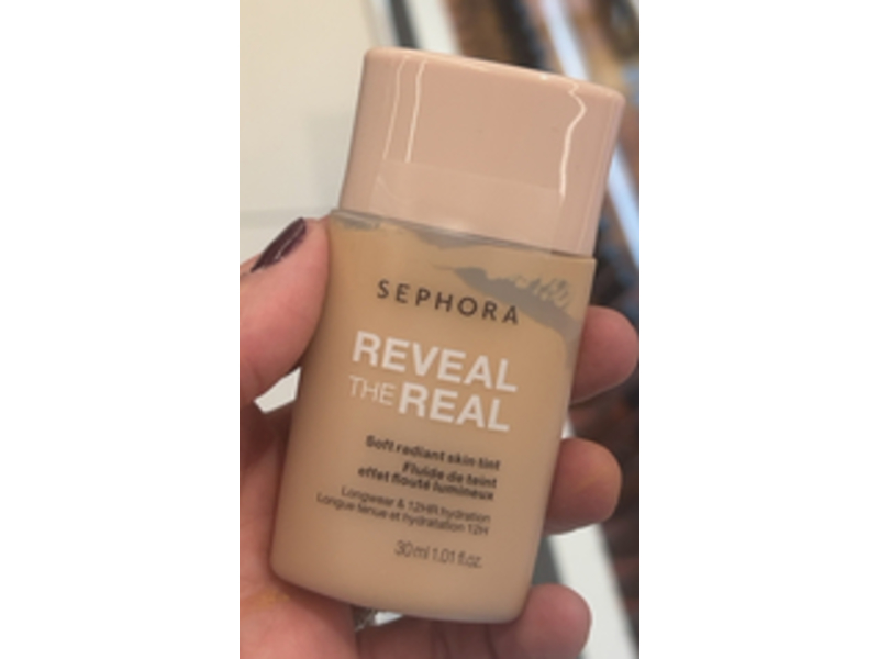 Sephora Reveal The Real Soft Radiant Skin Tint, 160P Light, 1.01 fl oz/30 mL