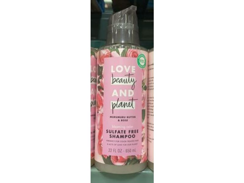 Love Beauty And Planet Blooming Color Shampoo, Murumuru Butter & Rose, 22 fl oz/650 ml