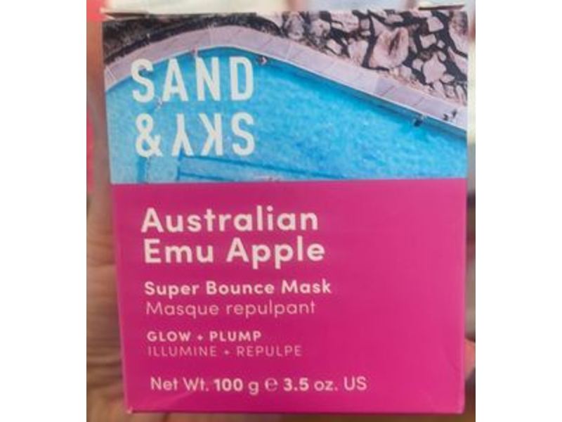 Sand & Sky Super Bounce Face Mask, Australian Emu Apple, 3.5 oz/100 g