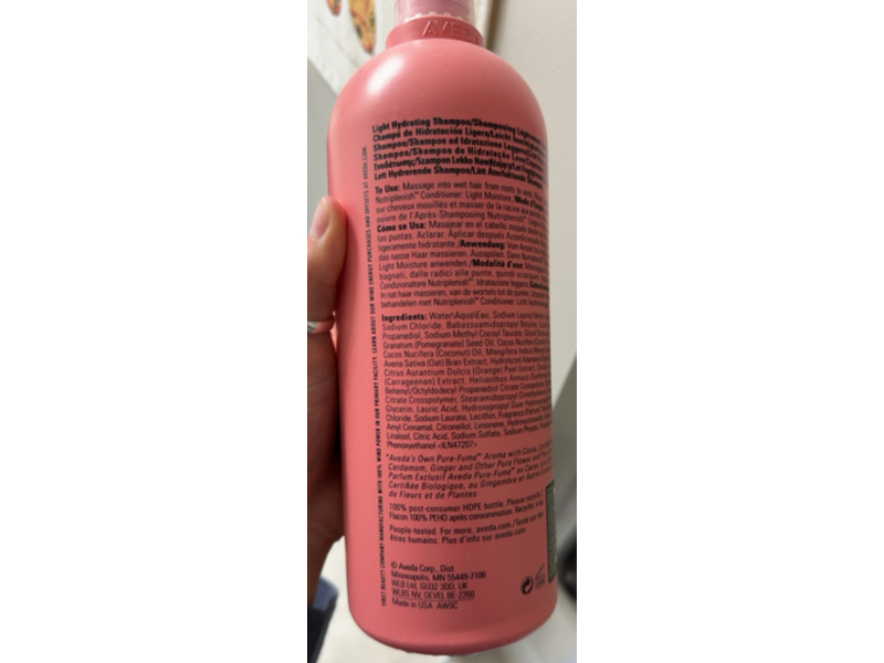 Aveda Nutri Plenish Light Moisture Shampoo, 33.8 fl oz/1 L