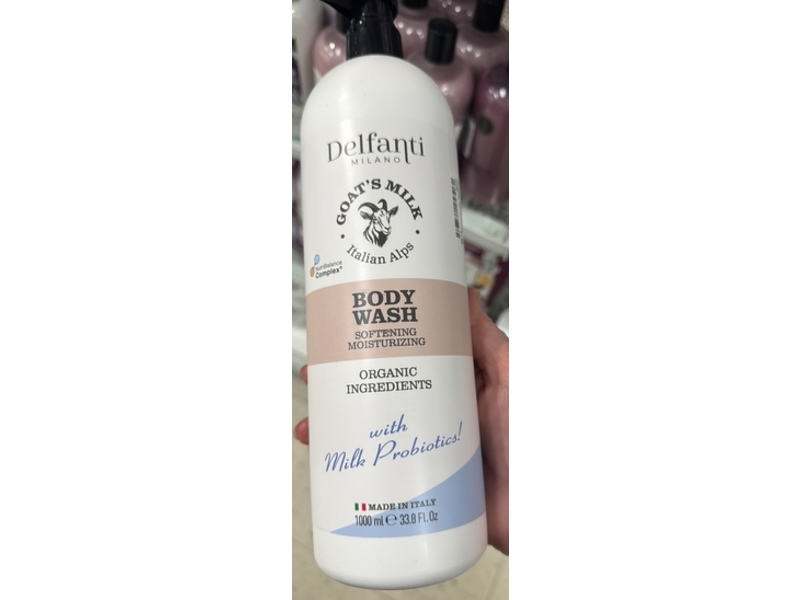 Delfanti Milano Goat's Milk Body Wash, 33.8 fl oz/1000 mL