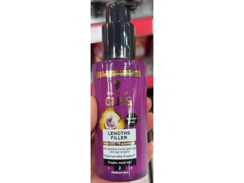 Schwarzkopf Gliss Full Hair Wonder Lengths Filler, Haptiq & Caffeine, 100 mL