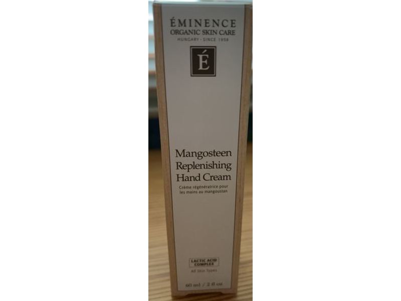 Eminence Organic Skin Care, Replenishing Hand Cream, Mangosteen, 2 fl oz/60 mL