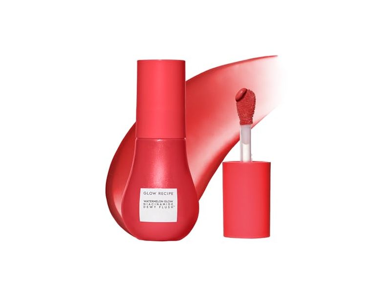 Glow Recipe Dewy Flush Watermelon Glow Tinted Liquid Blush Serum, Cherry Flush, 0.4 fl oz/12 mL
