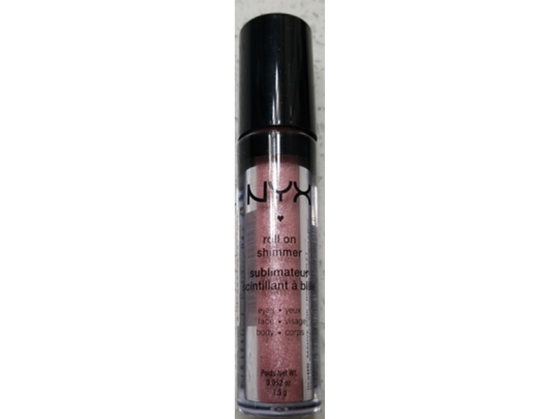 NYX Professional Makeup Roll On Eye Shimmer, Mauve Pink, 0.05 oz/1.5 g