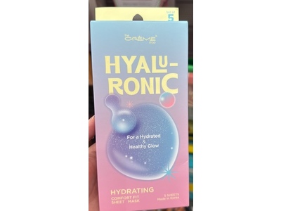 The Creme Shop Hyaluronic Hydrating Comfort Fit Sheet Mask, 5 Count
