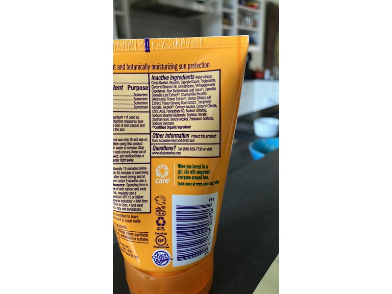 Alba Sensitive Sunscreen, SPF 30, 4oz/113 g