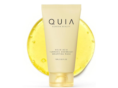 QUIA Korean Beauty Overnight Wrapping Mask, Kojic Acid Turmeric, 2.53 fl oz/75 mL