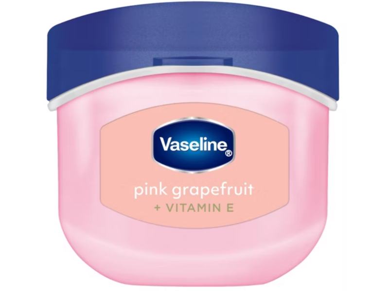 Vaseline Lip Balm, Pink Grapefruit, Vitamin E, 0.25 oz/7 g