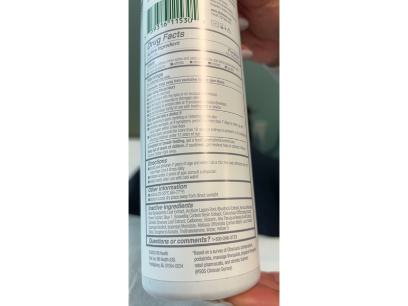 Biofreeze Menthol Pain Releving Spray, 16 fl oz/473 mL