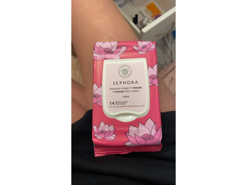 Sephora Collection 1 Minute Face Masks, Lotus, 14 Masks