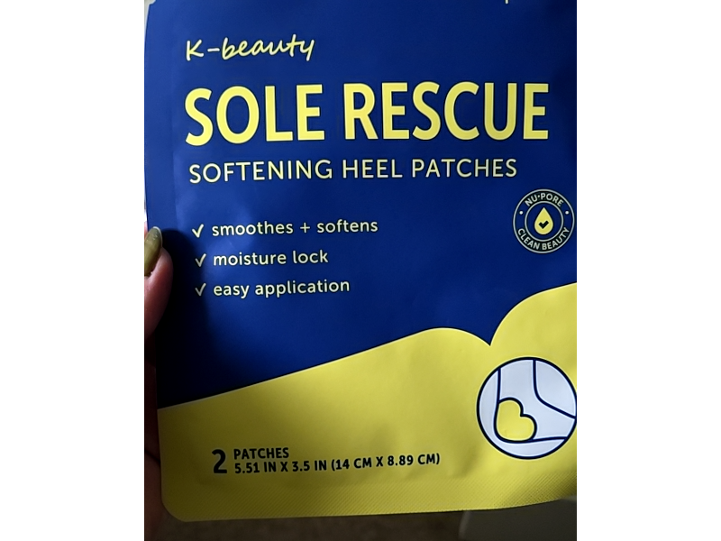 K-Beauty Sole Rescue Softening Heel Patches, 2 Count