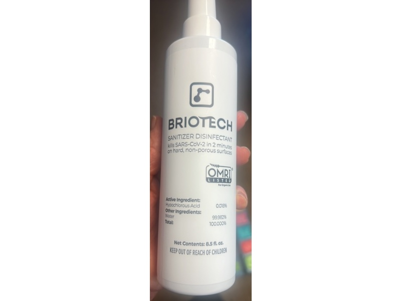 Briotech Sanitizer Disinfectant, 8.5 fl oz