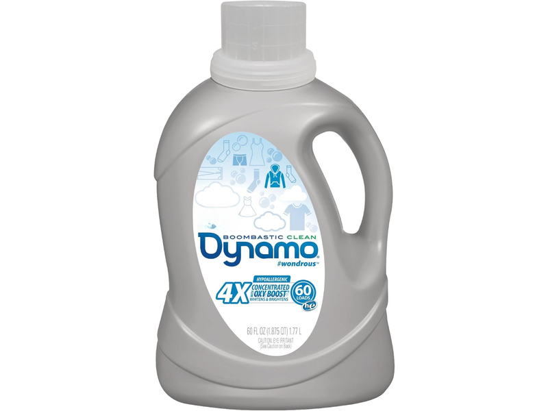 Dynamo Liquid Laundry Detergent, Clear & Free, 60 fl oz/1.77 L, 60 Loads