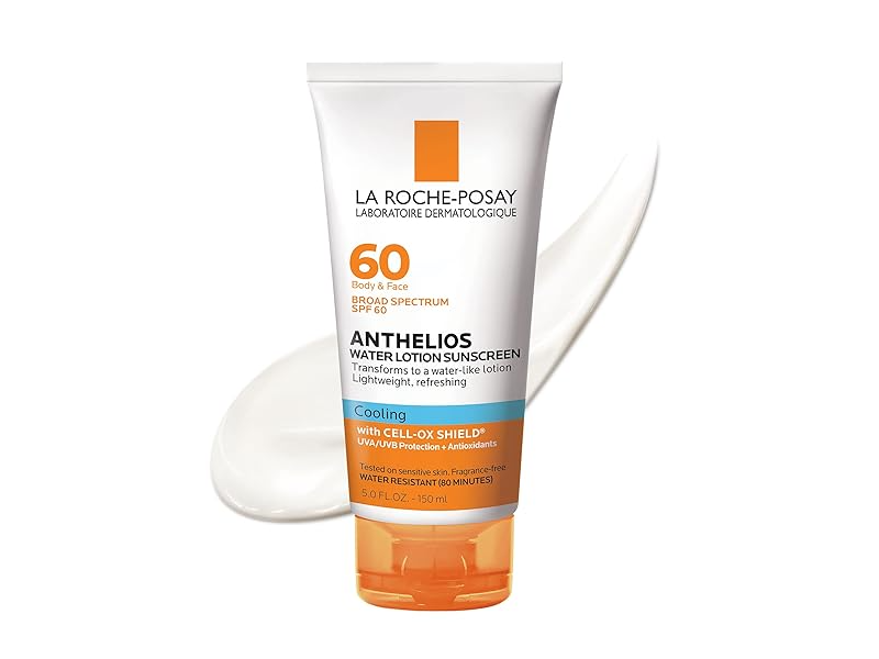 La Roche-Posay Anthelios Water Lotion Sunscreen, Cell Ox Shield SPF 60, 5 fl oz/150 ml