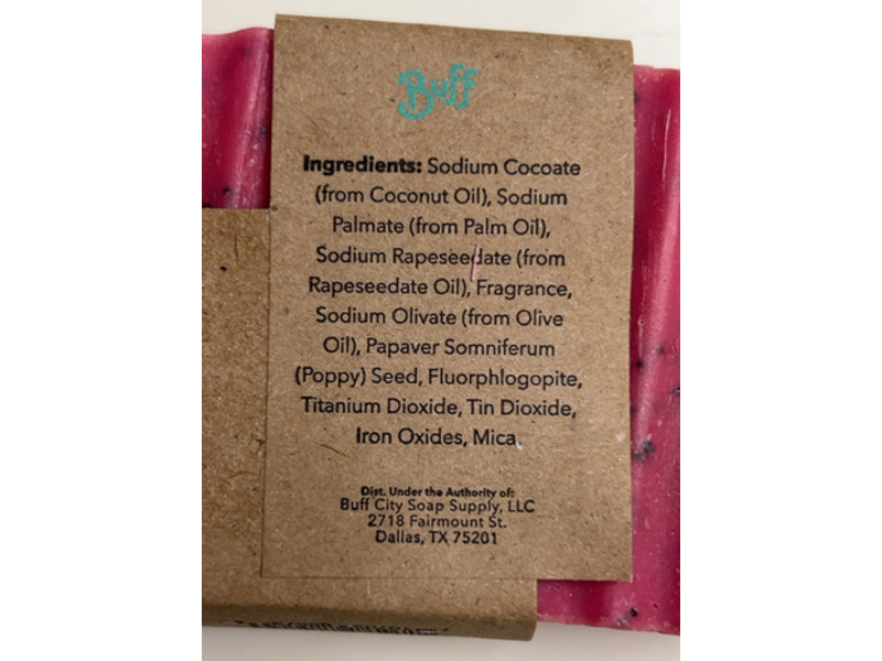 Buff City Soap Bar, Cherry Almond, 5.5 oz/156 g