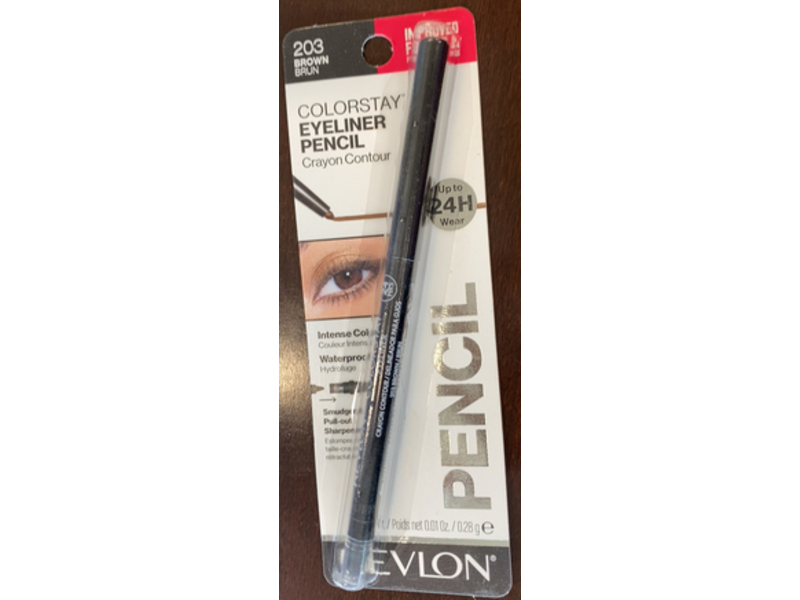 Revlon Colorstay Eyeliner Pencil, 203 Brown, 0.01 oz/0.28 g
