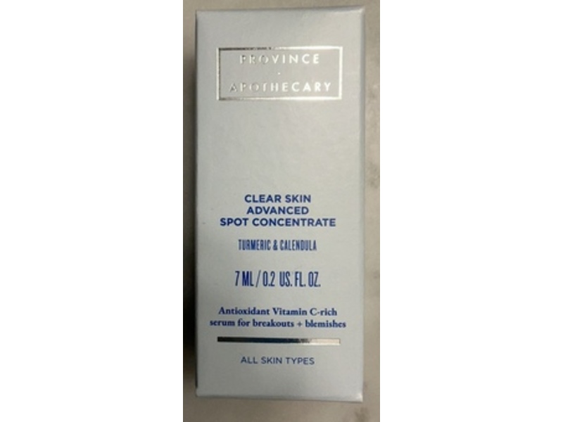 Province Apothecary Clear Skin Advanced Spot Concentrate, Turmeric & Calendula, 0.2 fl oz/7 mL