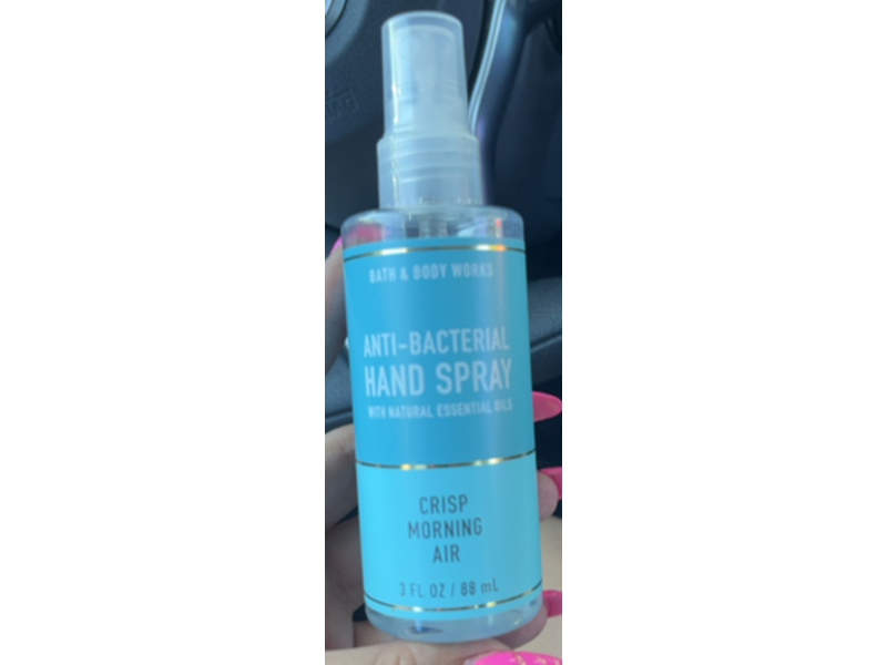 Bath & Body Works Anti-Bacterial Hand Spray, Crisp Morning Air, 3 fl oz/88 mL