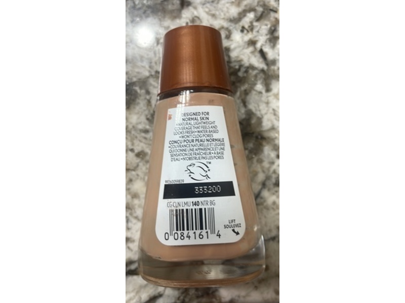 Covergirl Clean Liquid Foundation, 140 Natural Beige, 1 fl oz/30 mL