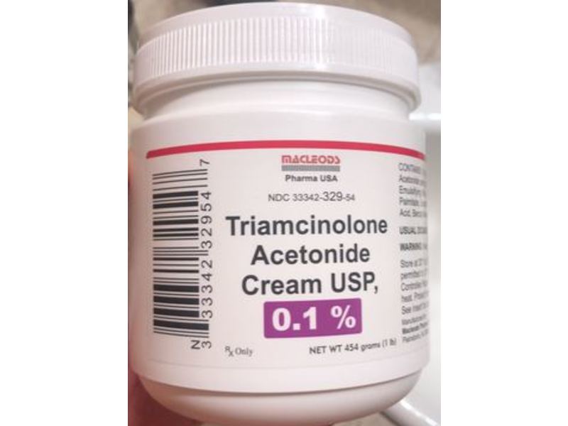 Triamcinolone Acetonide Cream USP 0.1%, 454 g, Macleods (RX)