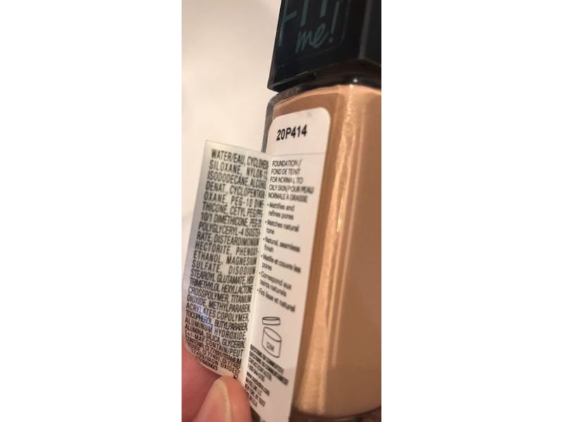 Maybelline New York Fit Me Matte + Poreless Foundation, True Beige, 1 fl oz/30 mL