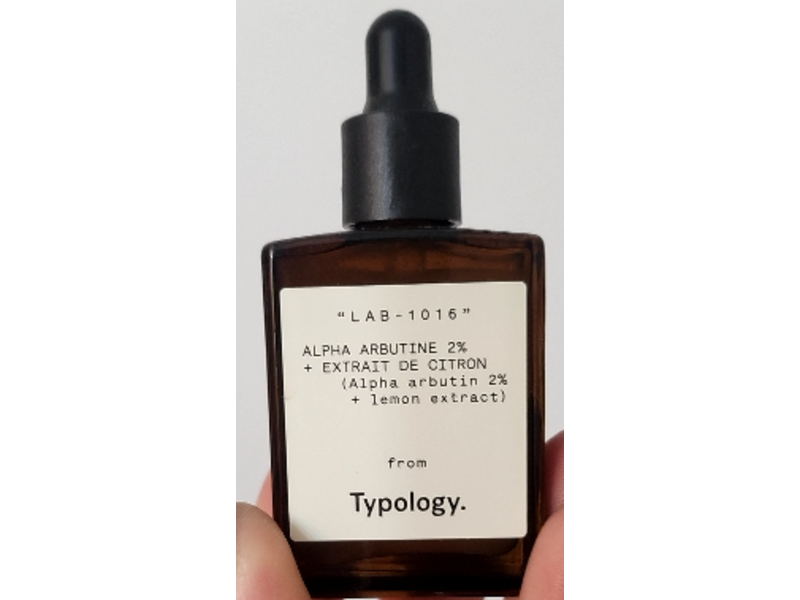 Typology Face Serum, Alpha Arbutine 2% + Extrait de Citron + Lemon Extract, 0.51 fl oz/15 mL