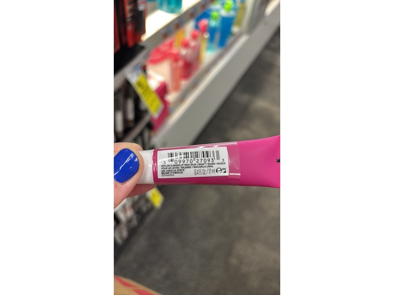Revlon Glimmer Lip Treat Balm + Mask, Hibiscus Spritz, 0.4 fl oz/2.4 g