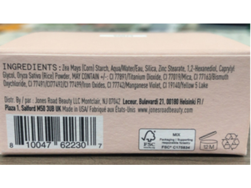 Jones Road Tinted Face Powder, Light, 0.22 fl oz/6.5 g