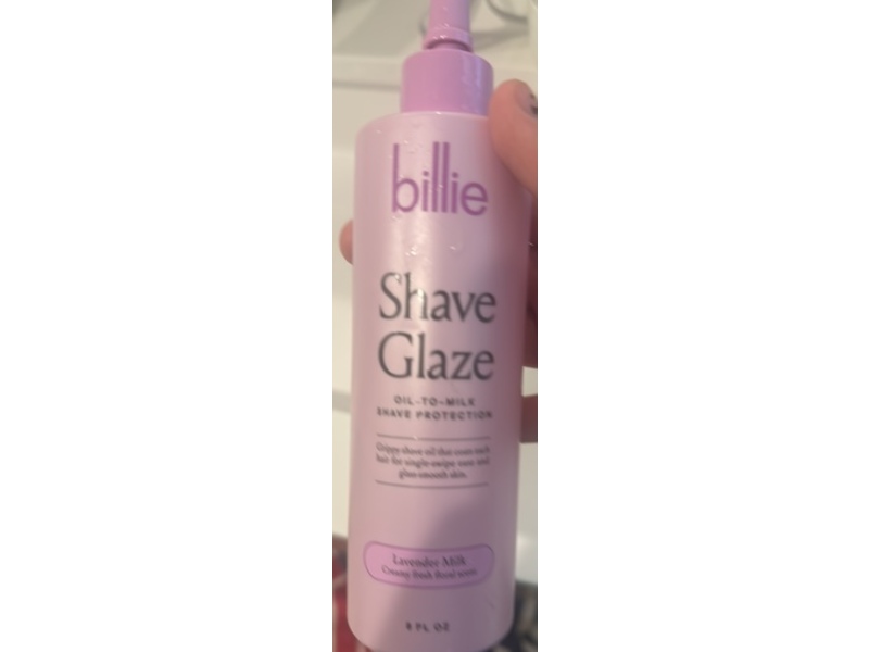 Billie Shave Glaze Oil-to-Milk Shave Protection, Lavender Milk Scent, 8 fl oz