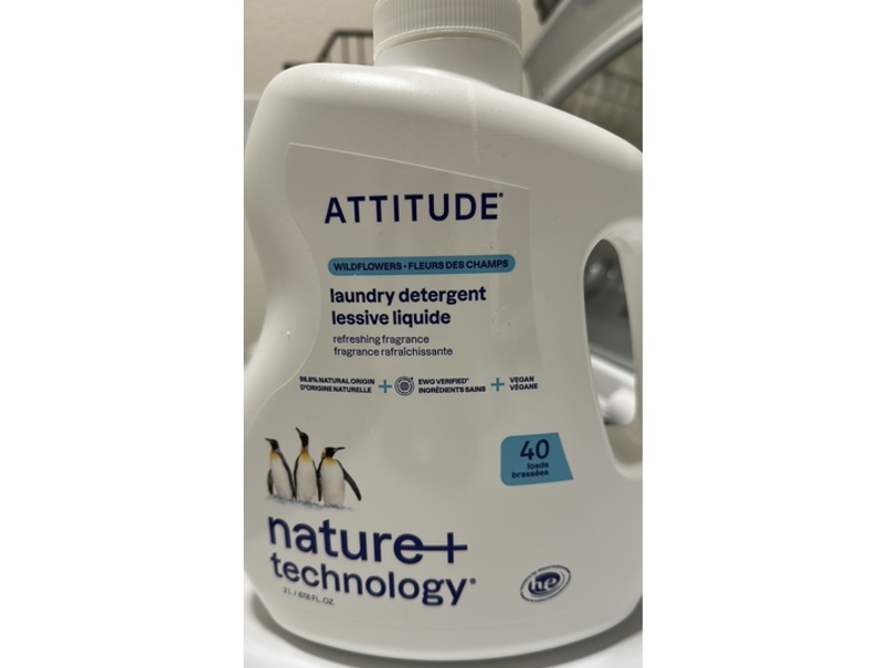 Attitude Laundry Liquid Detergent, Wildflowers, 40 Loads, 67.6 fl oz/2 L