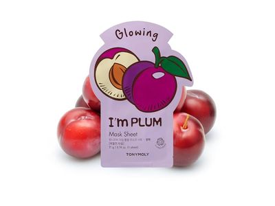 Tonymoly Glowing I'm Plum Mask Sheet, 0.74 oz/21 g, 1 Count