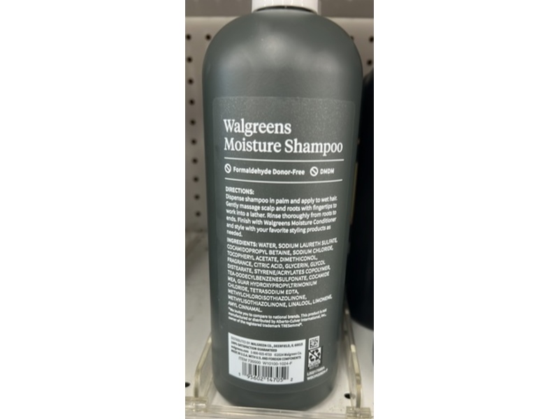 Walgreens Moisture Shampoo, 28 fl oz/828 mL
