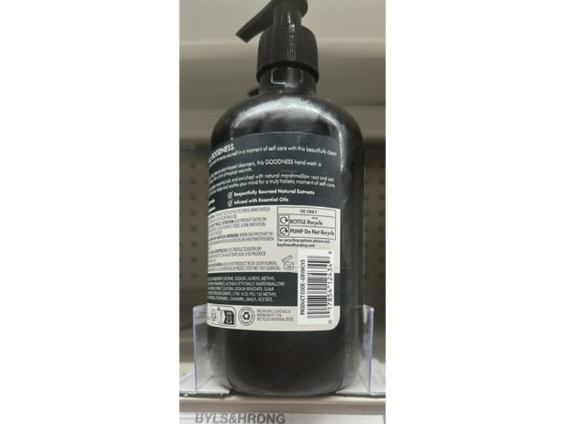 Baylis & Harding Goodness Natural Hand Wash, Coconut Vanilla & Shea, 16.9 fl oz/500 mL