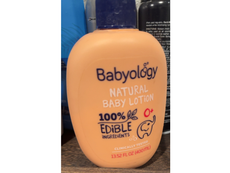 Babyology Natural Baby Lotion, 13.52 fl oz/400 mL