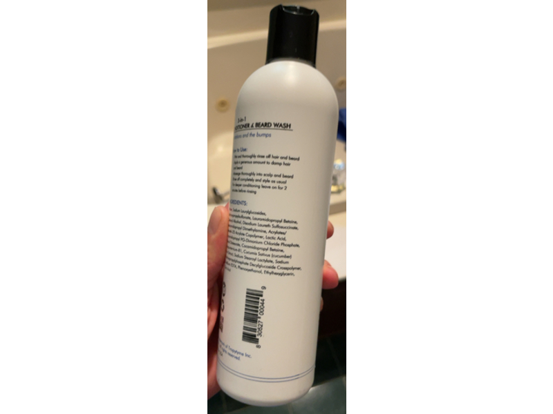 Fragfre 3 In 1 Shampoo, Conditioner & Beard Wash, 12 fl oz/355 mL