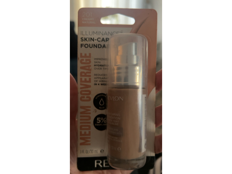 Revlon MediumCoverage Foundation, 201 Creamy Natural, 1fl oz/30 mL