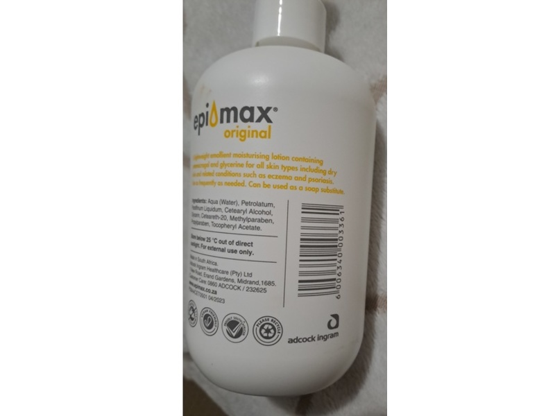 Epimax Moisturiser Lotion, Cetomacrogol & Glycerine, 450 mL