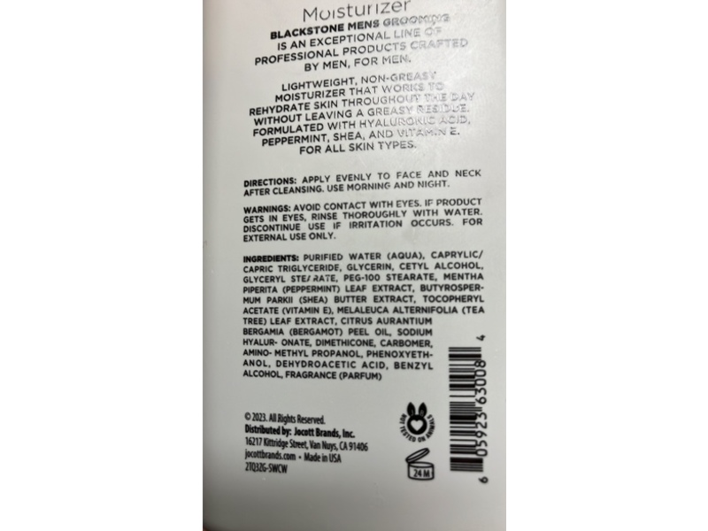 Blackstone Facial Moisturizer Refresh, Sandalwood, 8 fl oz/236 mL