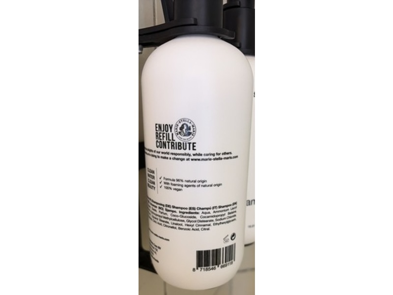 Marie-Stella-Maris Shampoo, No 12 Objets d'Amsterdam, Green Tea, Citrus, and Sage, 16.91 fl oz/500 mL