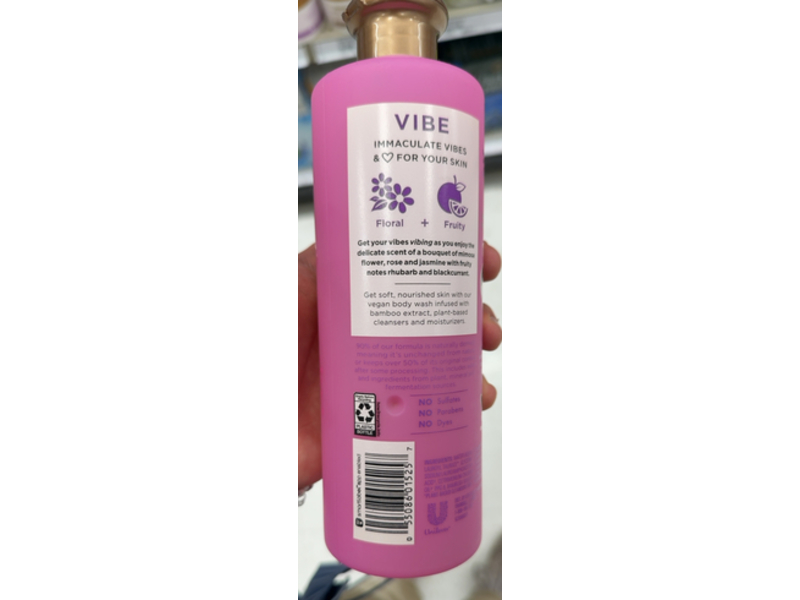 Beloved Vibe Body Wash, Mimosa Flower + Bamboo Extract, 18 fl oz