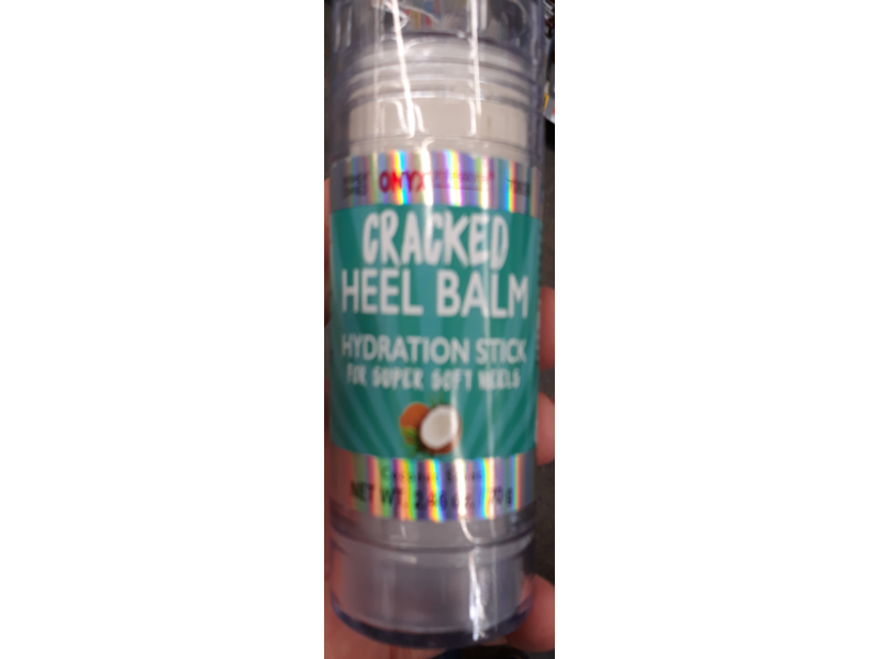 Onyx Professional Cracked Heel Balm Hydration Stick, Coconut Scent, 2.46 oz/70 g