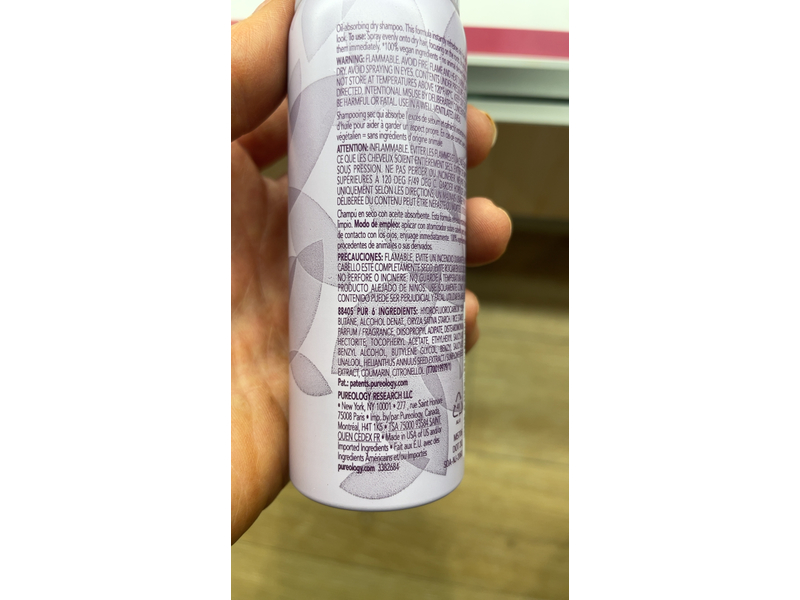 Pureology Refresh & Go Dry Shampoo, Color-Treated Hair, Style + Protect, 1.2 oz/34 g