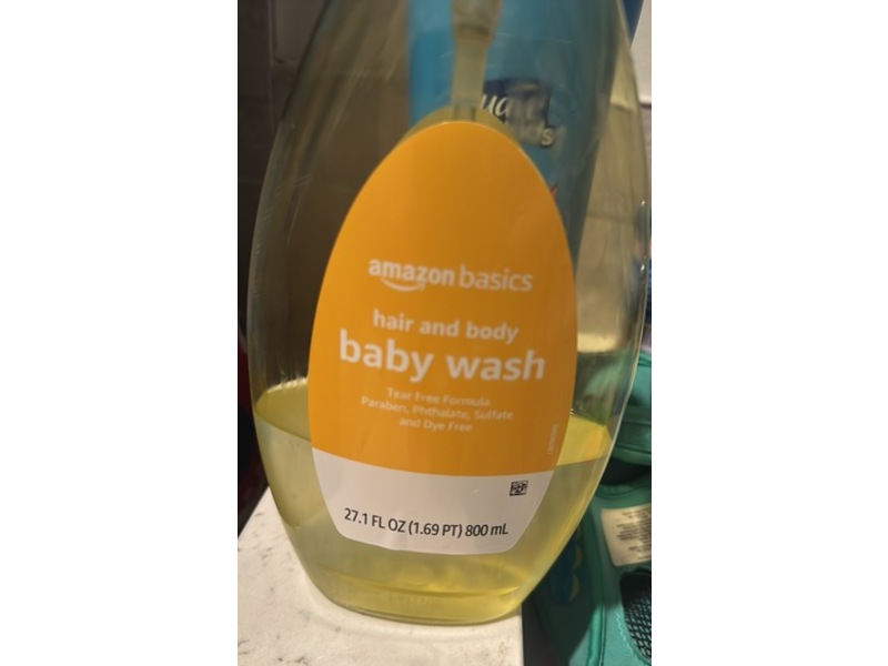 Amazon Basics Hair & Body Baby Wash, 27.1 fl oz/800 mL