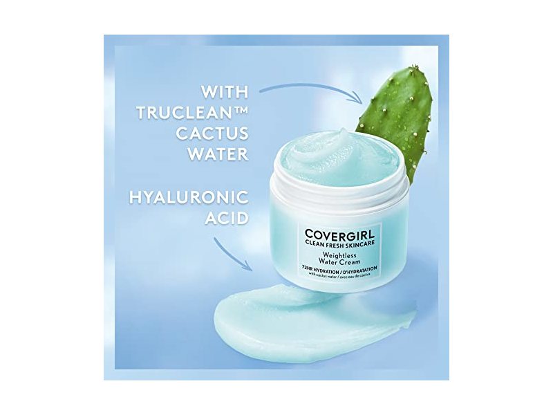 Covergirl Clean Fresh Skincare Weightless Water Cream, 2.0 oz