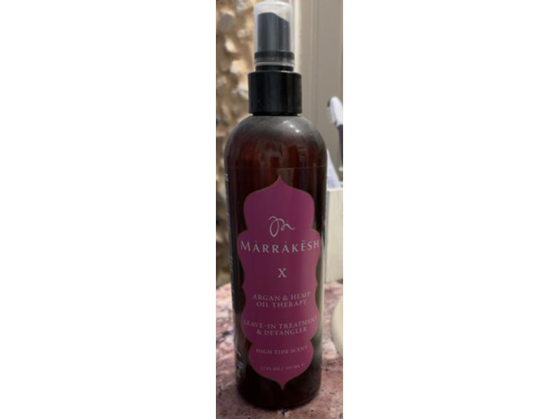 Marrakesh X Leave-in Treatment & Detangler, Argan & Hemp Oil Therapy, 12 fl oz/355 mL