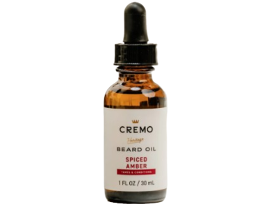 Cremo Heritage Beard Oil, Spiced Amber, 1 fl oz/30 mL