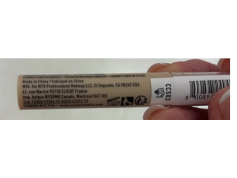 Nyx Professional Makeup Pro Fix Correcting Concealer Stick, Alabaster, 0.05 oz/1.4 g