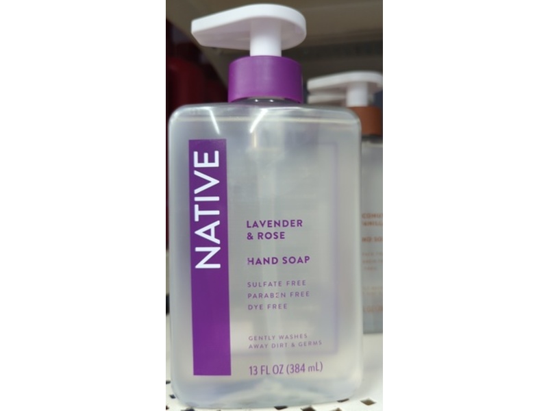 Native Hand Soap, Lavender & Rose, 13 fl oz/384 mL